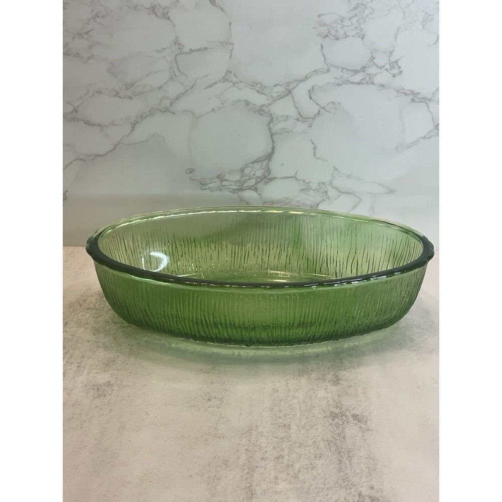 Vintage FTD 1975 Avocado Green Dish Relish Dish MCM